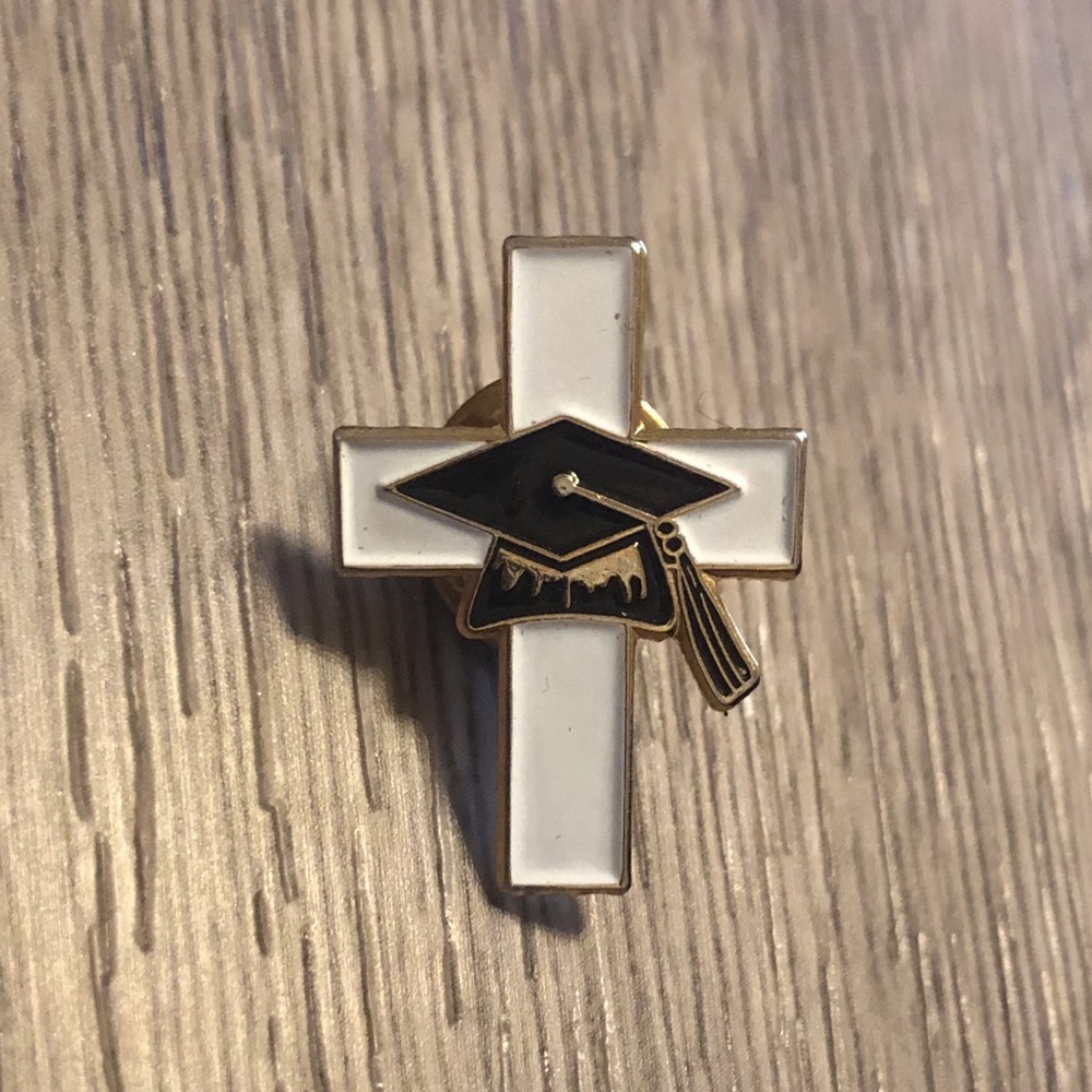 Graduation Cross Pin
